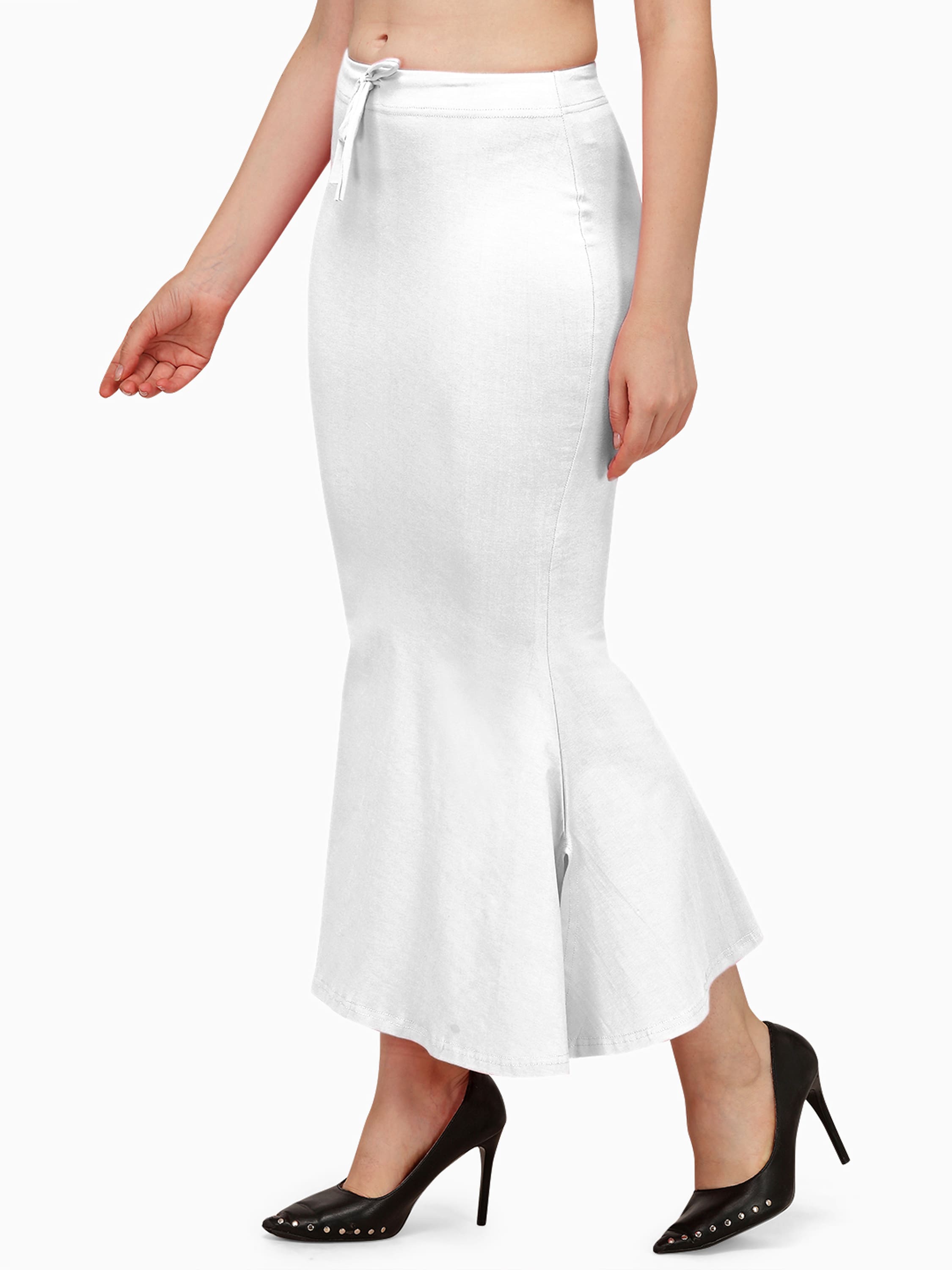 Fiscut Saree Shapewear - White