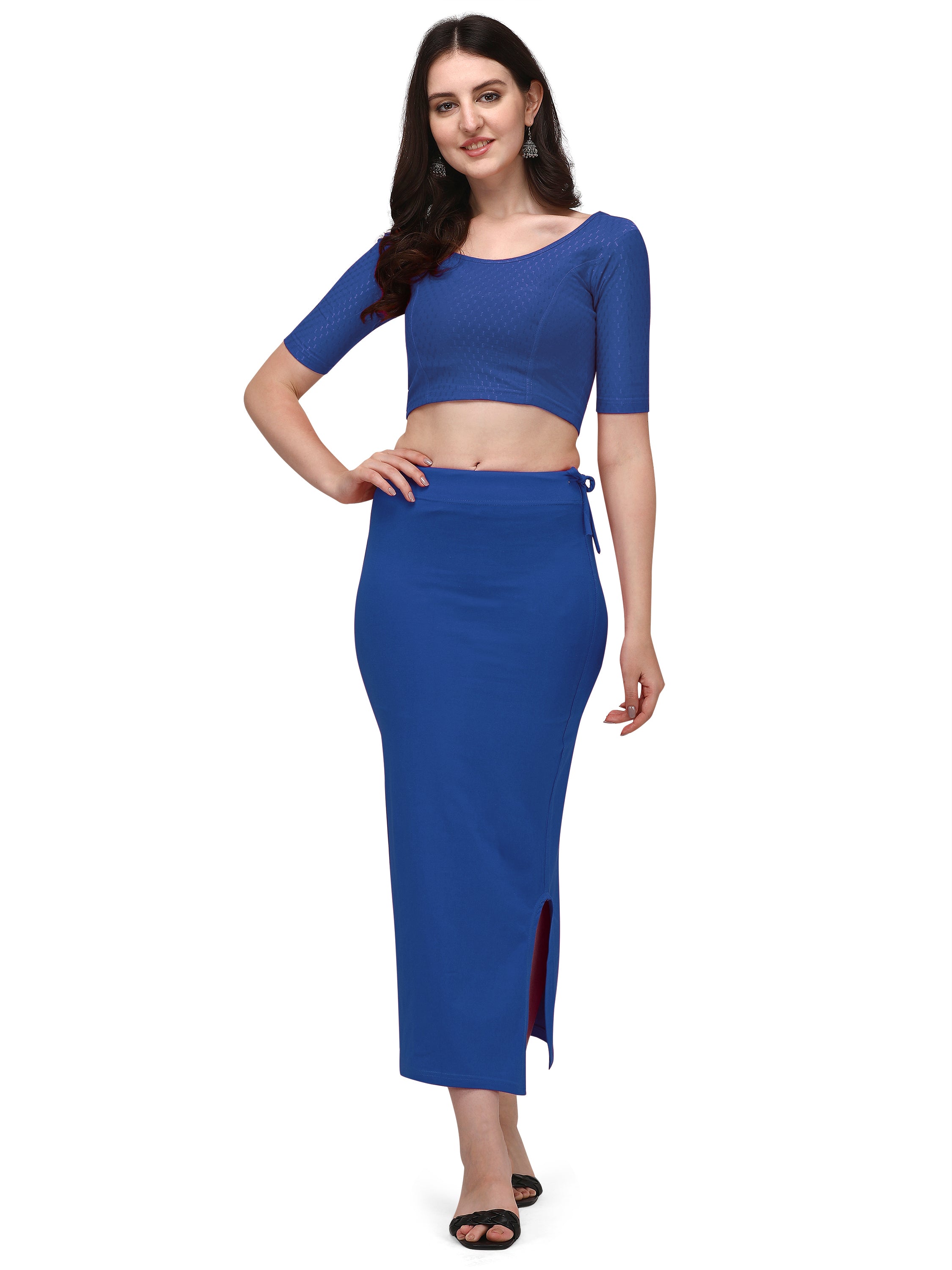 Straight Saree Shapewear - Blue