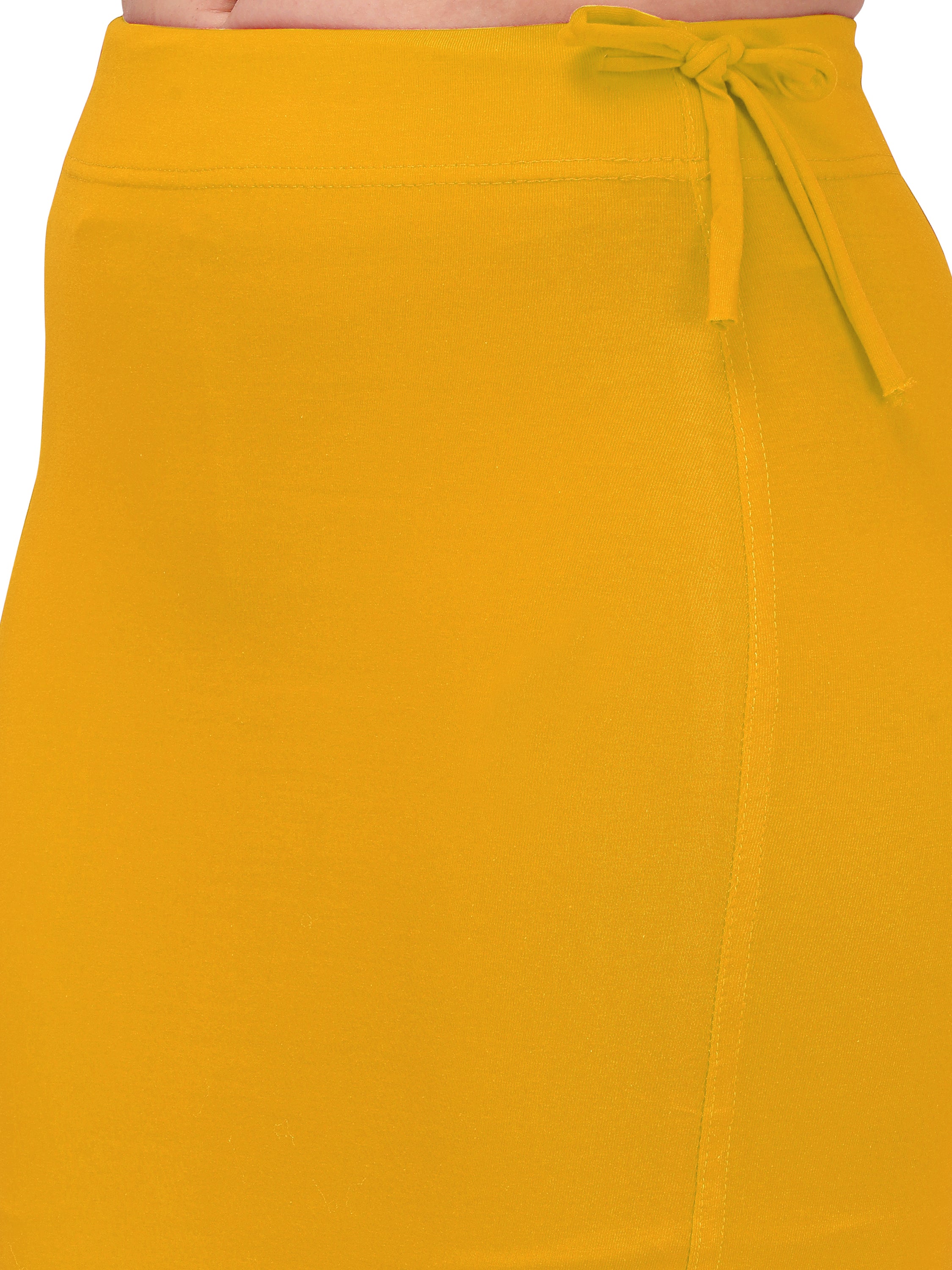 Straight Saree Shapewear - Mustard Yellow