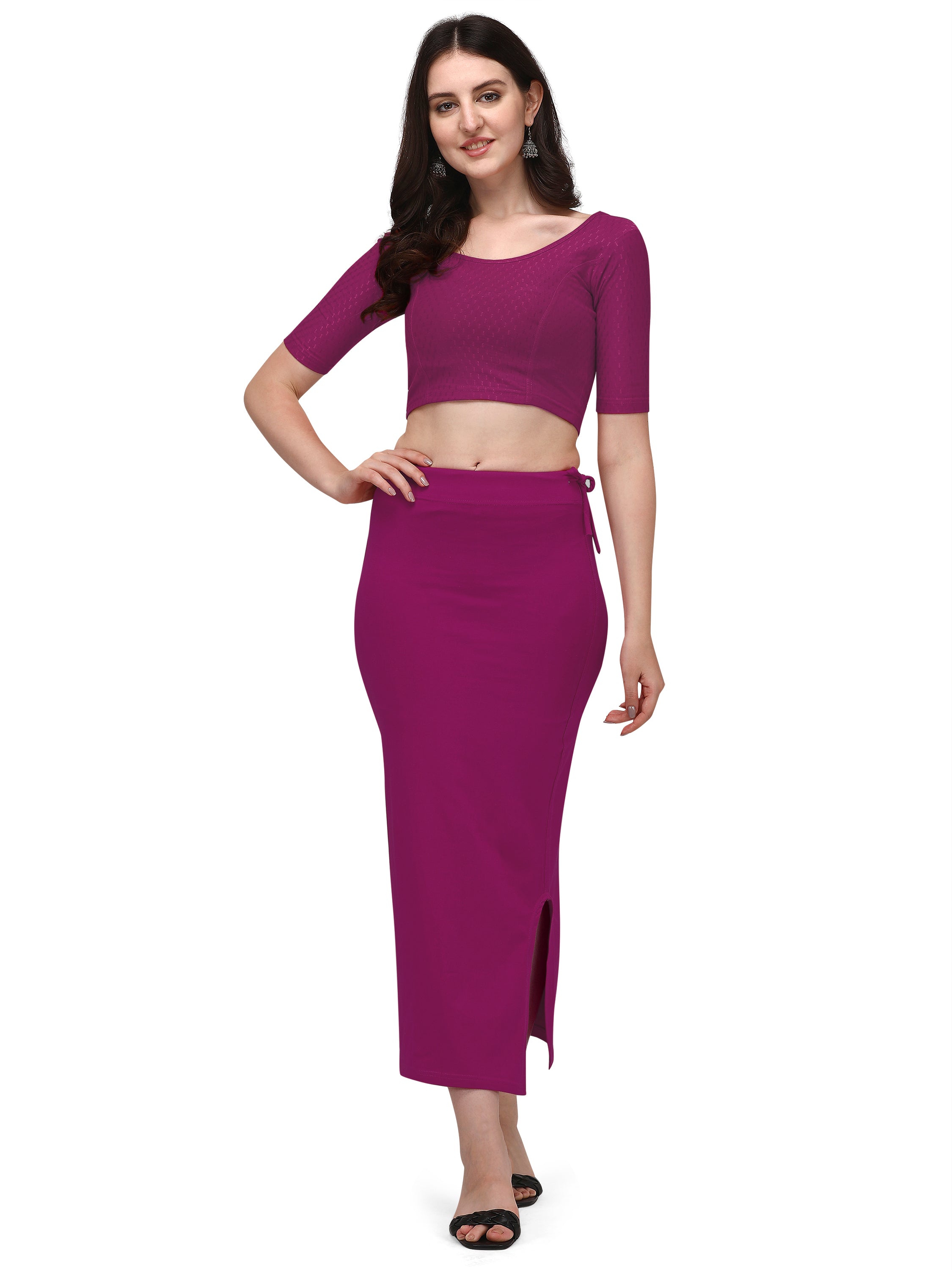 Straight Saree Shapewear - Magenta