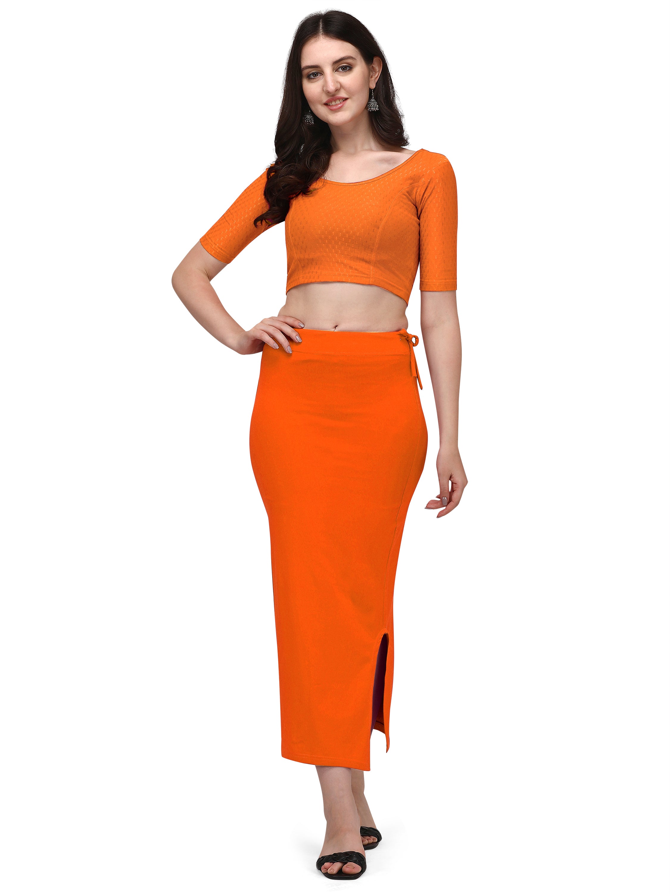 Sanado India Premium Saree Shapewear Straight Cut 4 way Strechtable. M TO 2XL