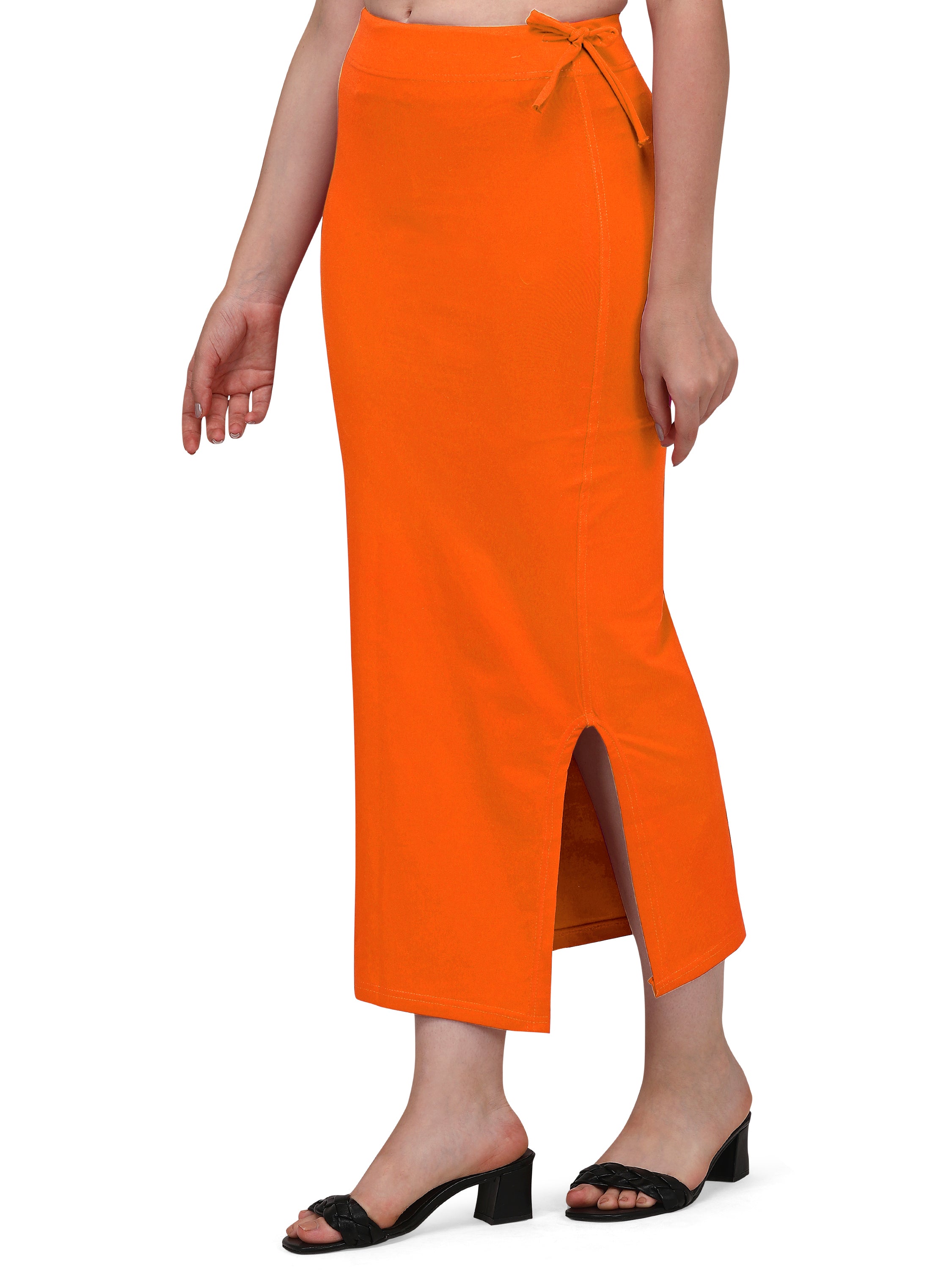 Straight Saree Shapewear - Orange