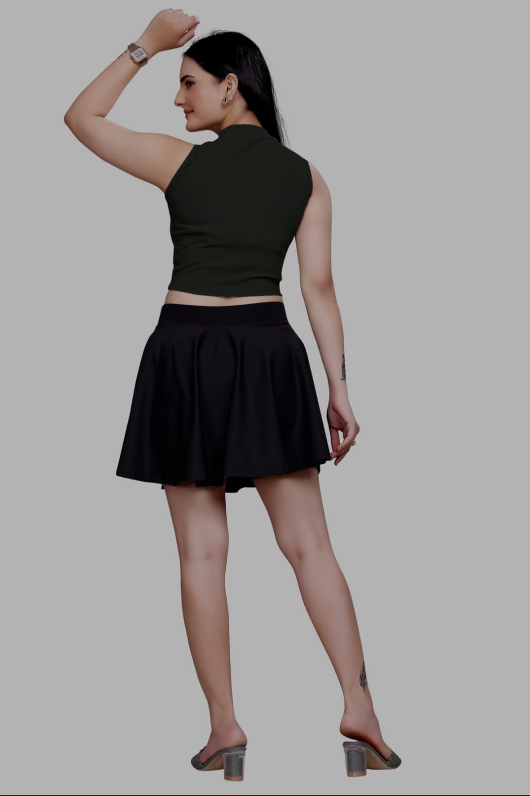 Sanado India women round neck crop top. (S to 2XL)