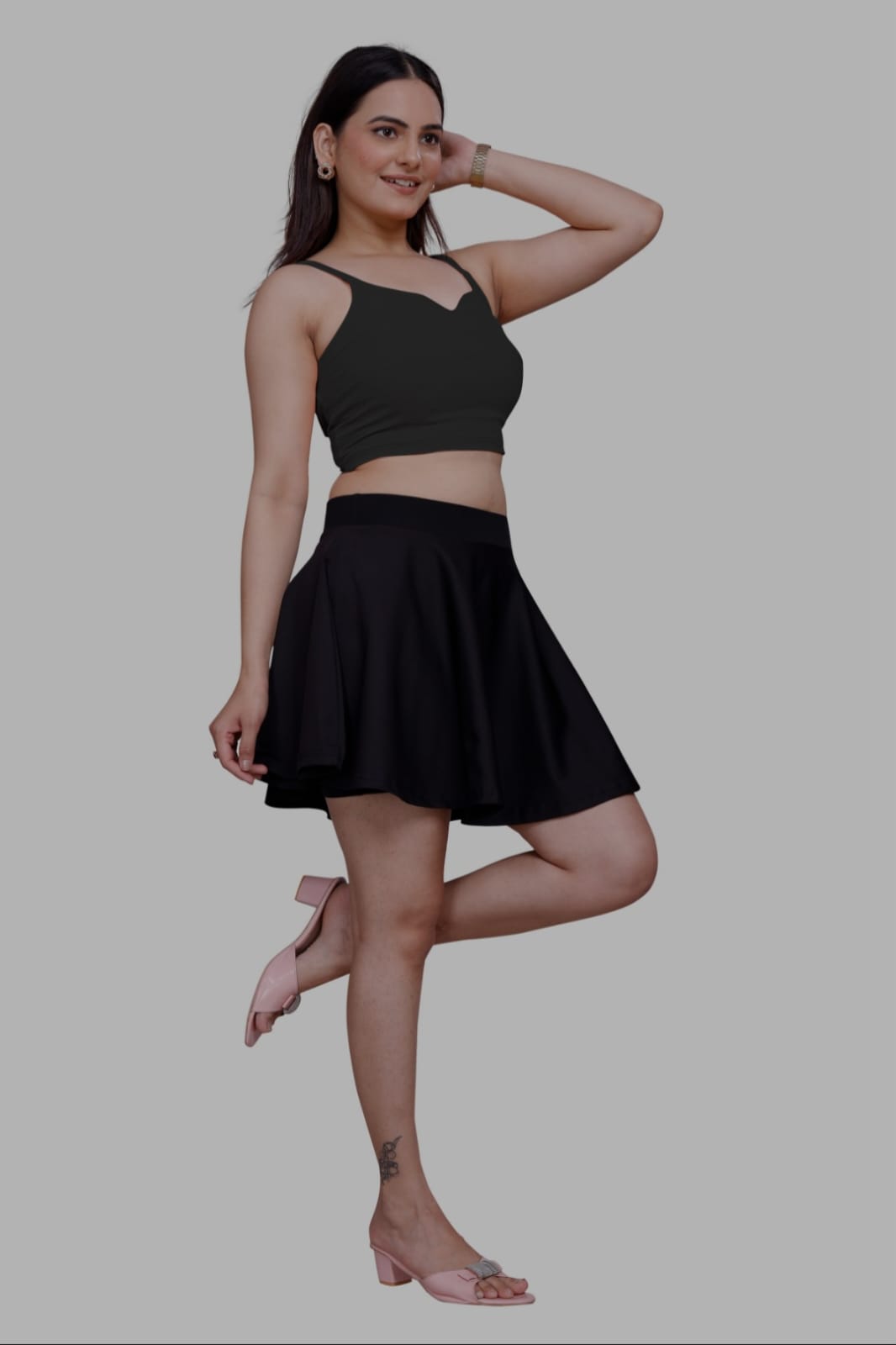 Sanado india women sleeve less crop top. (S to 2XL).