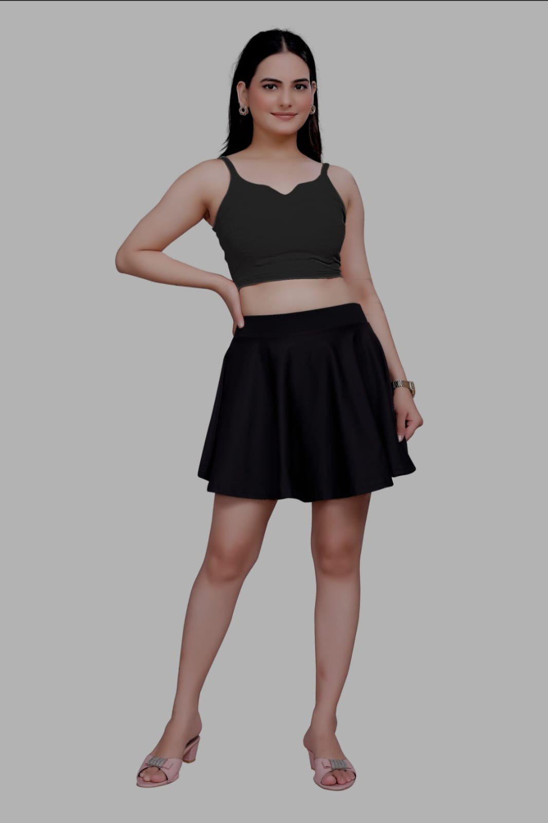 Sanado india women sleeve less crop top. (S to 2XL).