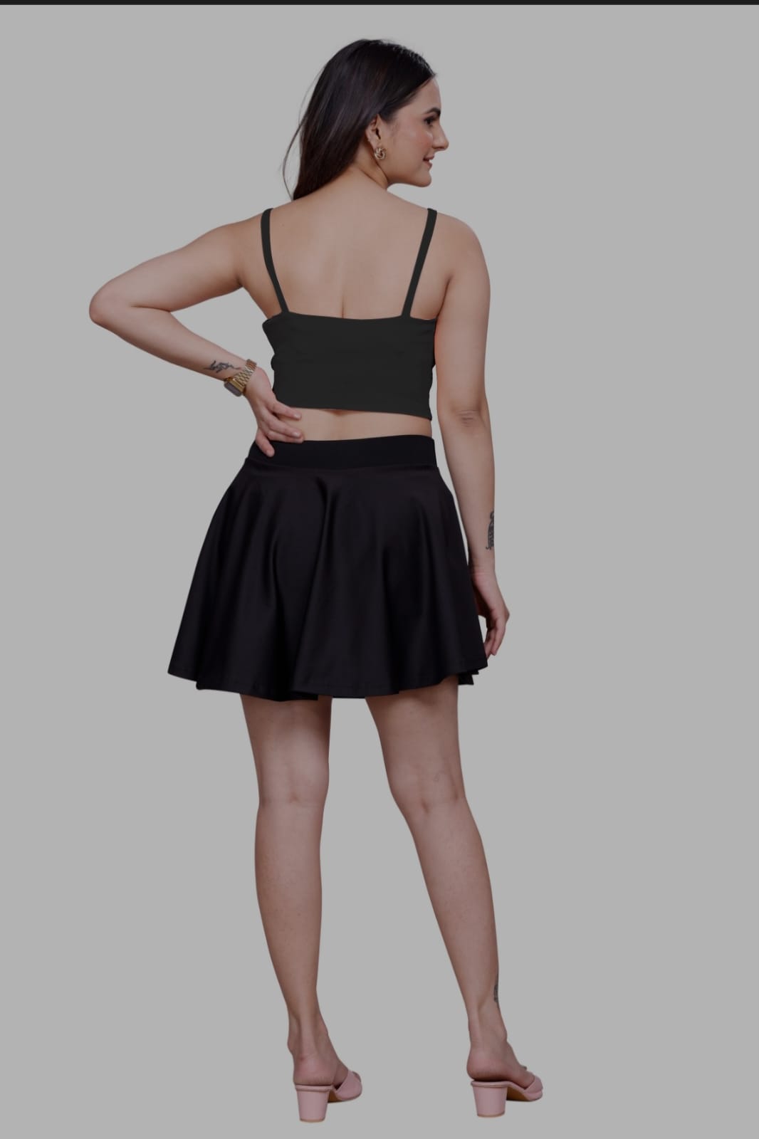 Sanado india women sleeve less crop top. (S to 2XL).