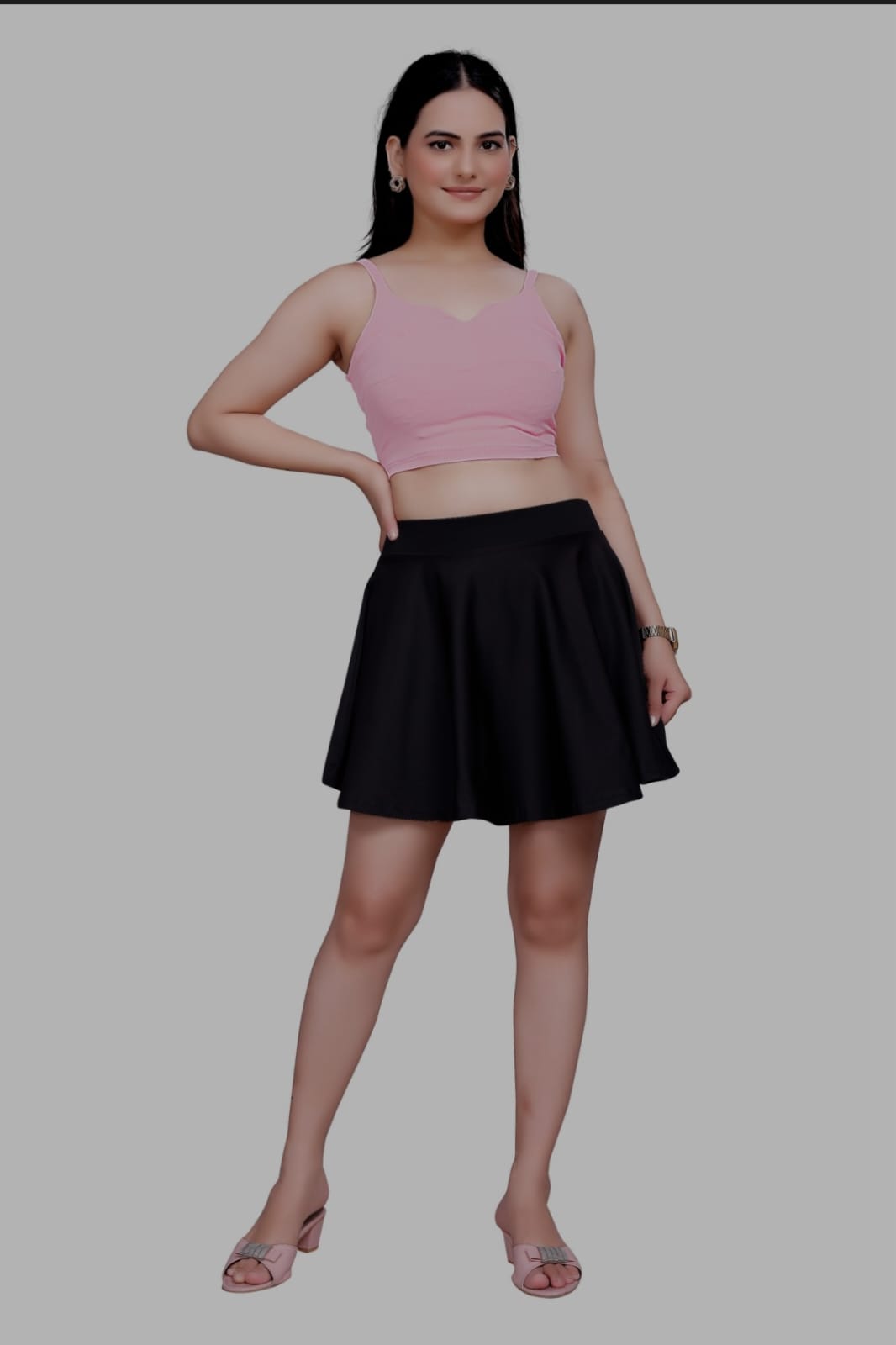 Sanado india women sleeve less crop top. (S to 2XL).