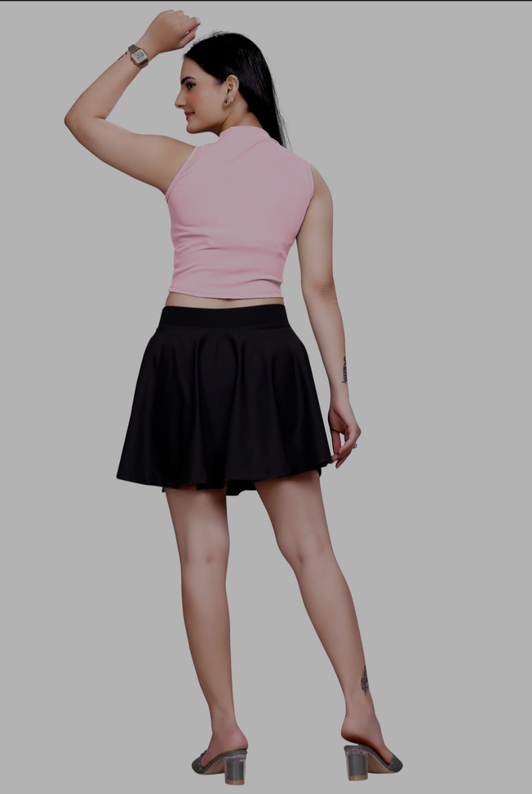 Sanado India women round neck crop top. (S to 2XL)