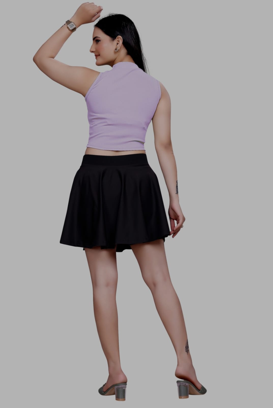 Sanado India women round neck crop top. (S to 2XL)