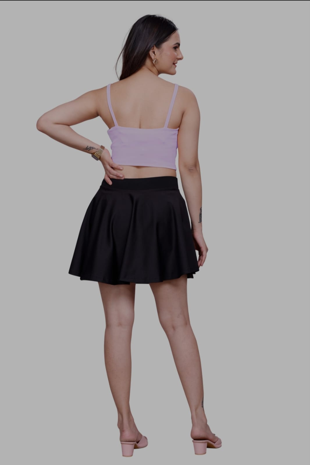 Sanado india women sleeve less crop top. (S to 2XL).