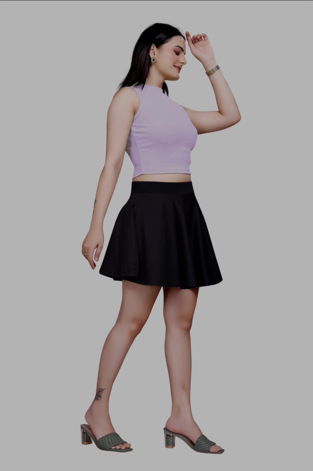 Sanado India women round neck crop top. (S to 2XL)