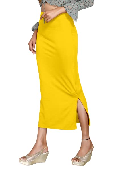 Straight Saree Shapewear - Lemon Yellow