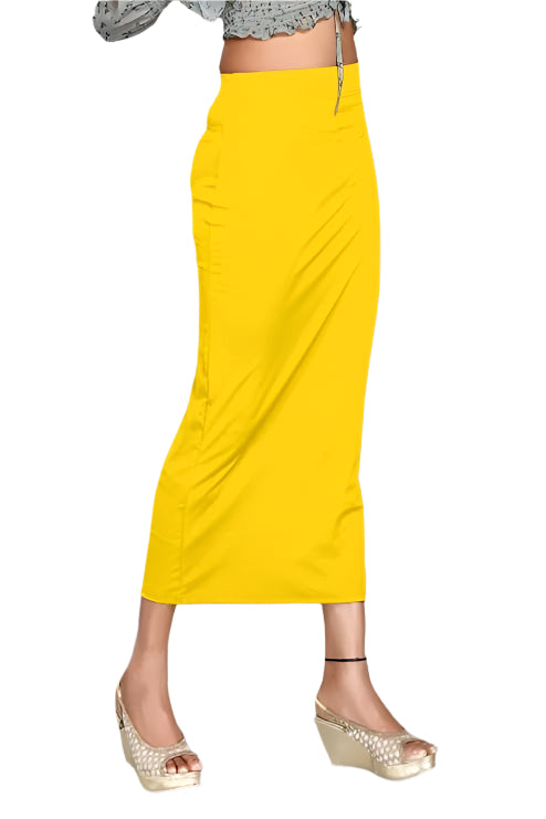 Straight Saree Shapewear - Lemon Yellow