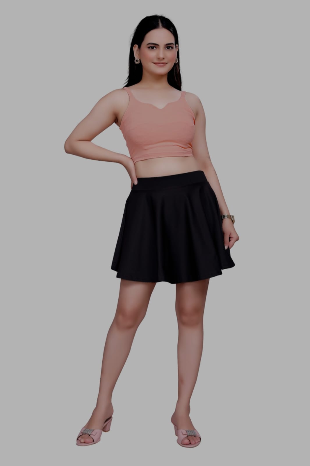 Sanado india women sleeve less crop top. (S to 2XL).