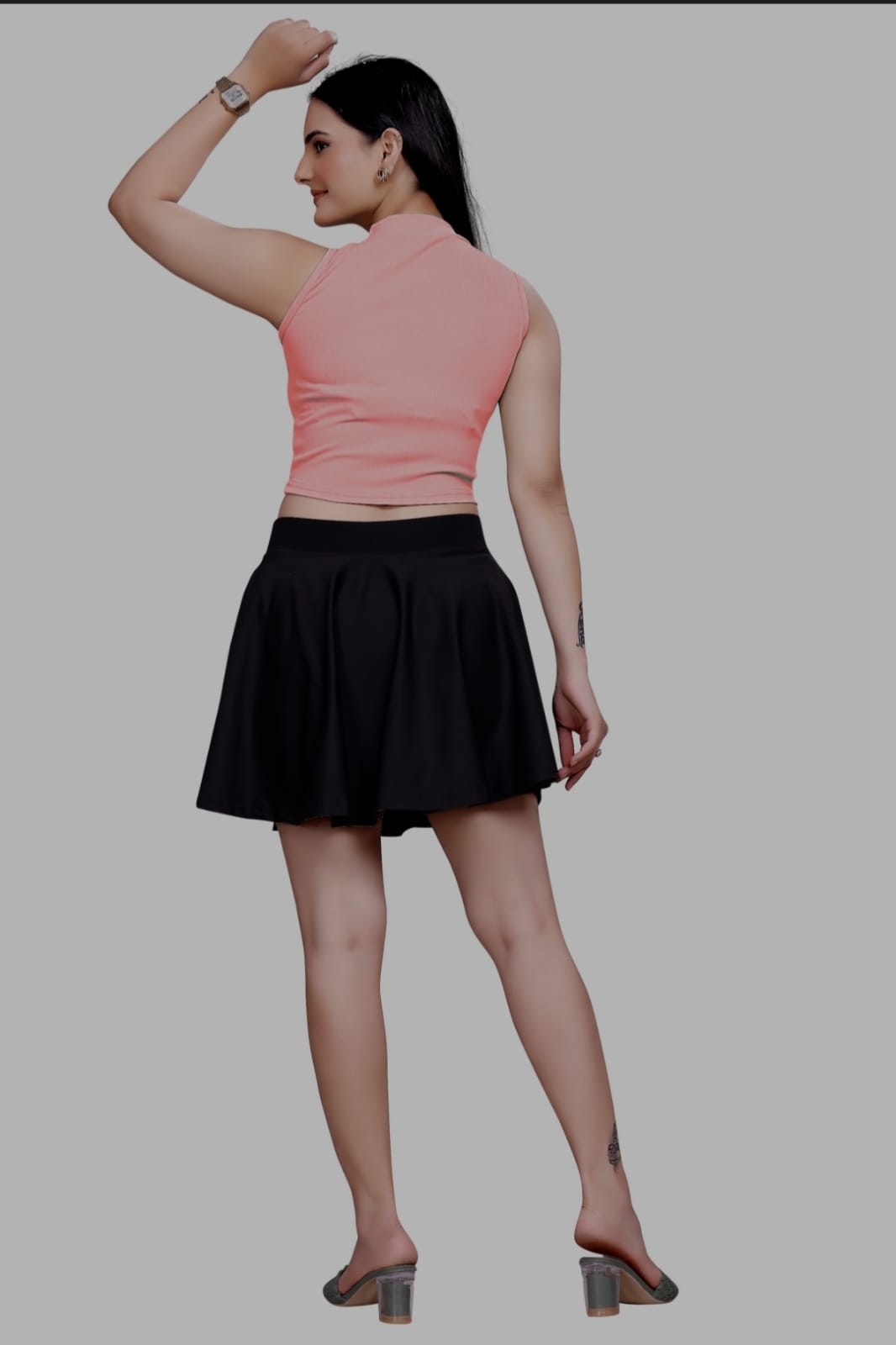 Sanado India women round neck crop top. (S to 2XL)