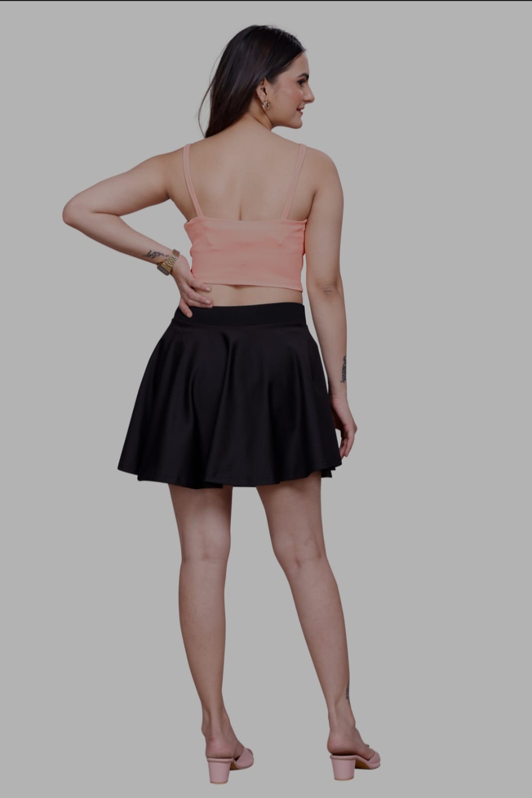 Sanado india women sleeve less crop top. (S to 2XL).