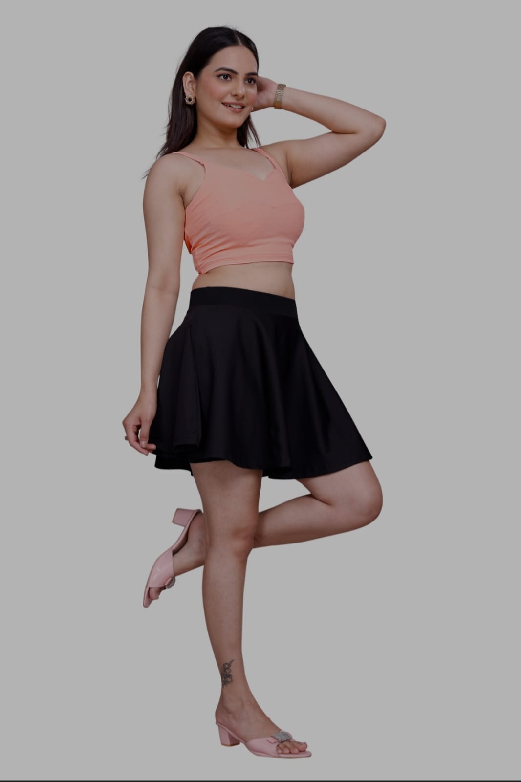 Sanado india women sleeve less crop top. (S to 2XL).