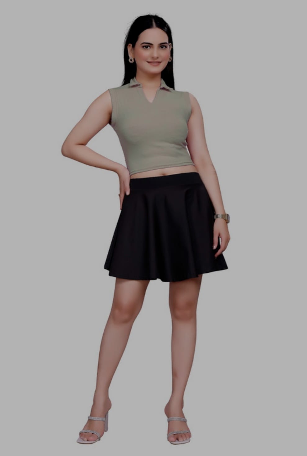 Sanado India Women collar crop tops. S to 2XL