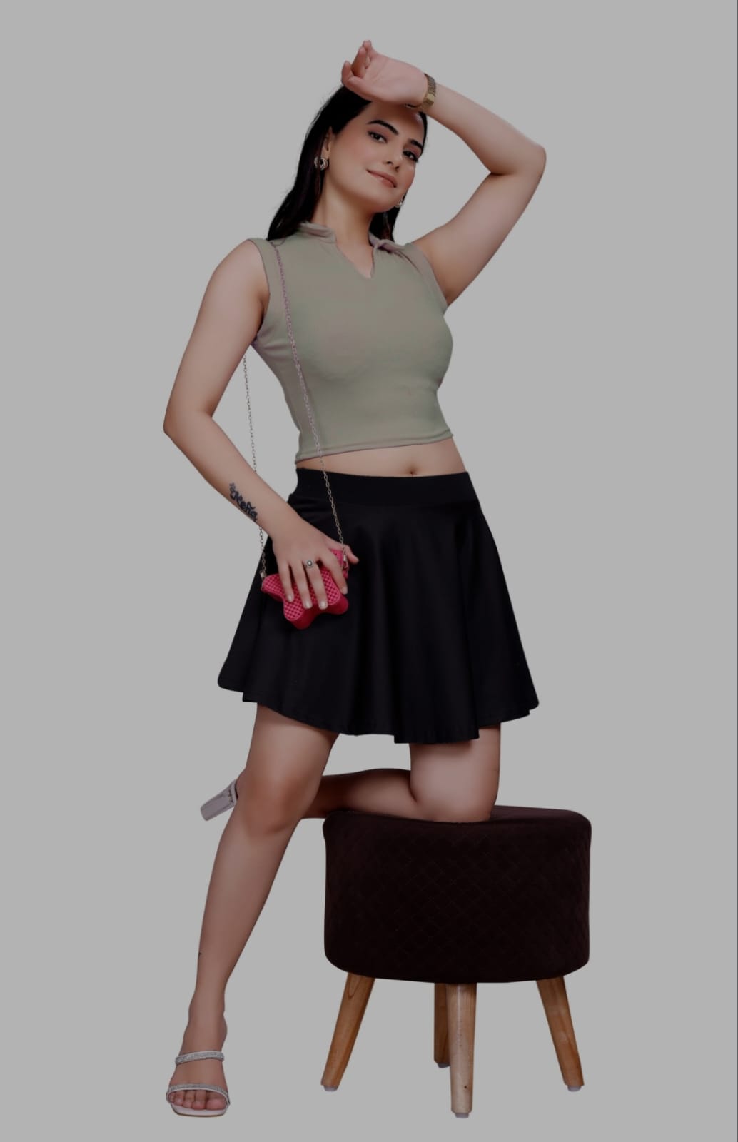 Sanado India Women collar crop tops. S to 2XL