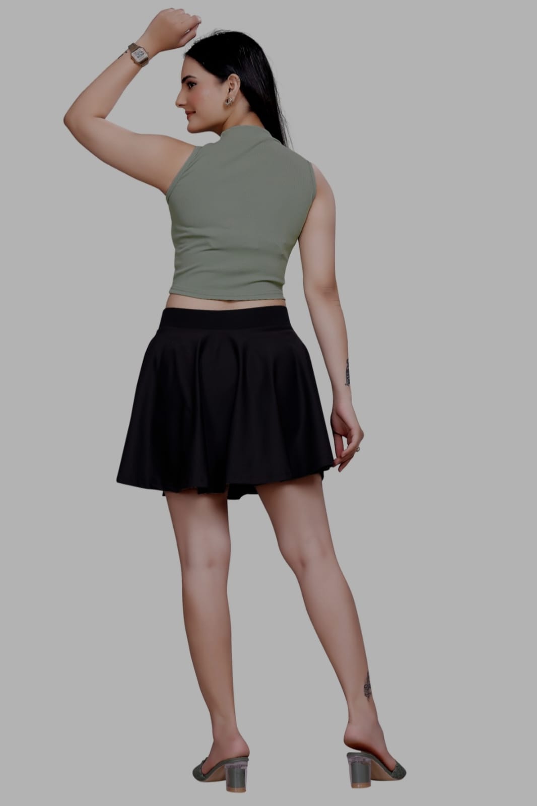 Sanado India women round neck crop top. (S to 2XL)