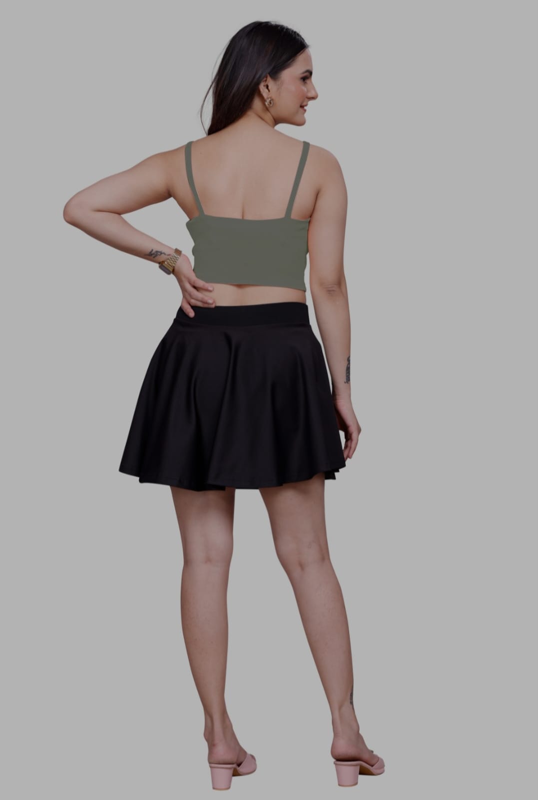 Sanado india women sleeve less crop top. (S to 2XL).