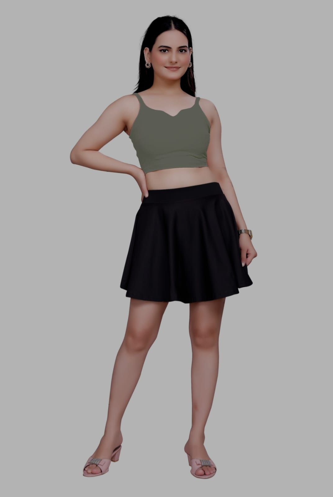 Sanado india women sleeve less crop top. (S to 2XL).