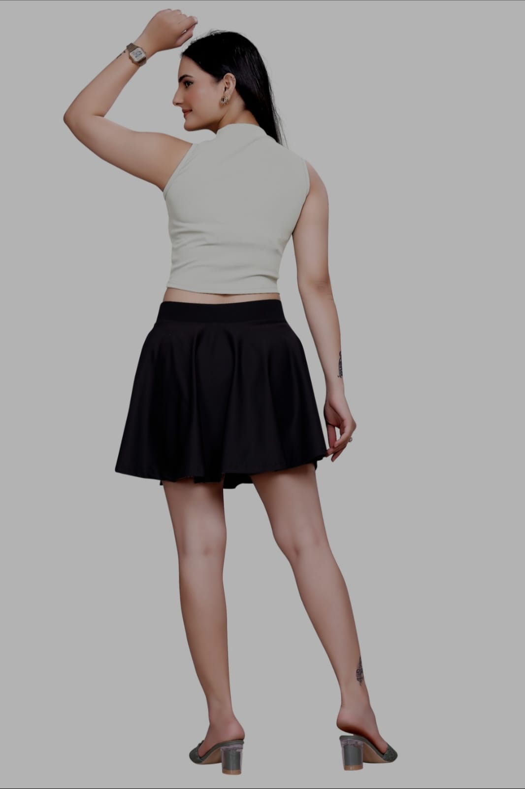 Sanado India women round neck crop top. (S to 2XL)