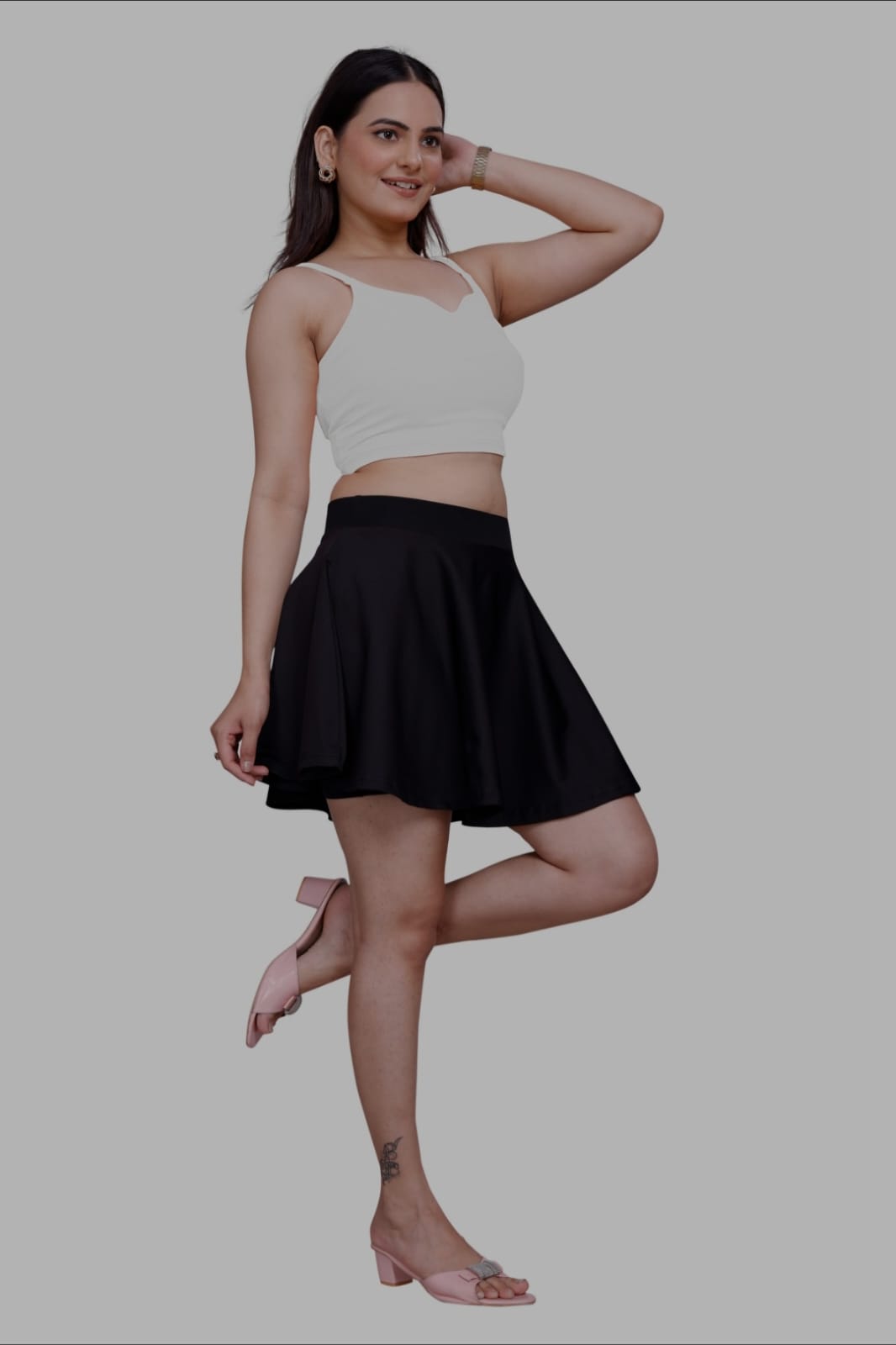 Sanado india women sleeve less crop top. (S to 2XL).