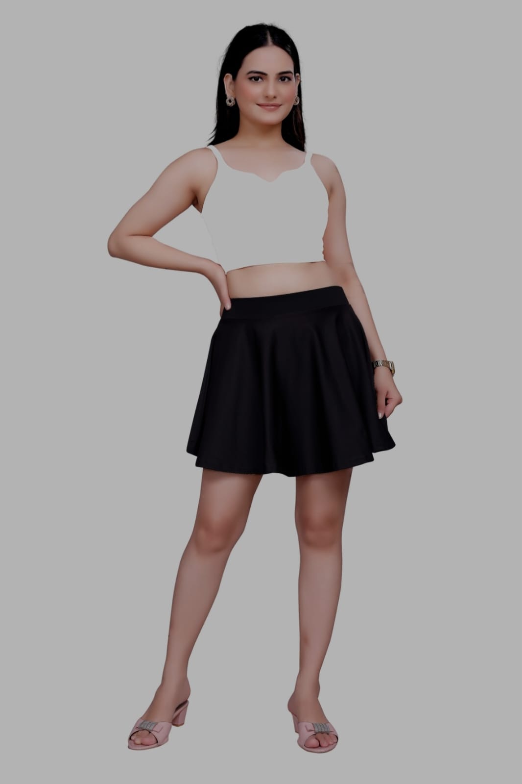 Sanado india women sleeve less crop top. (S to 2XL).