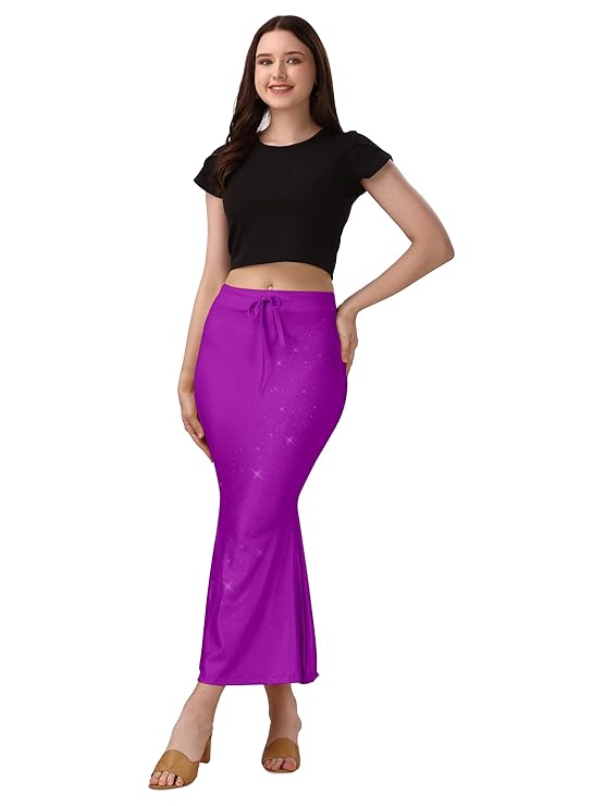Fiscut Saree Shapewear - Purple